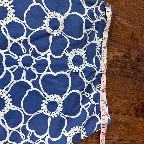 Floral Blue and White Skirt - Picture 3 of 3